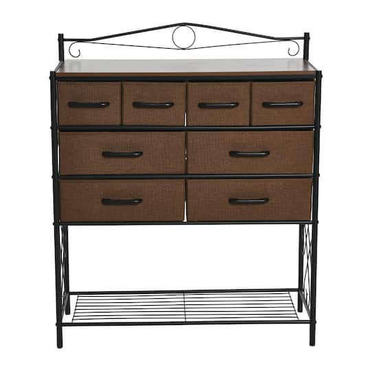 Household Essentials Victoria 8-Drawer Dresser with Shelf